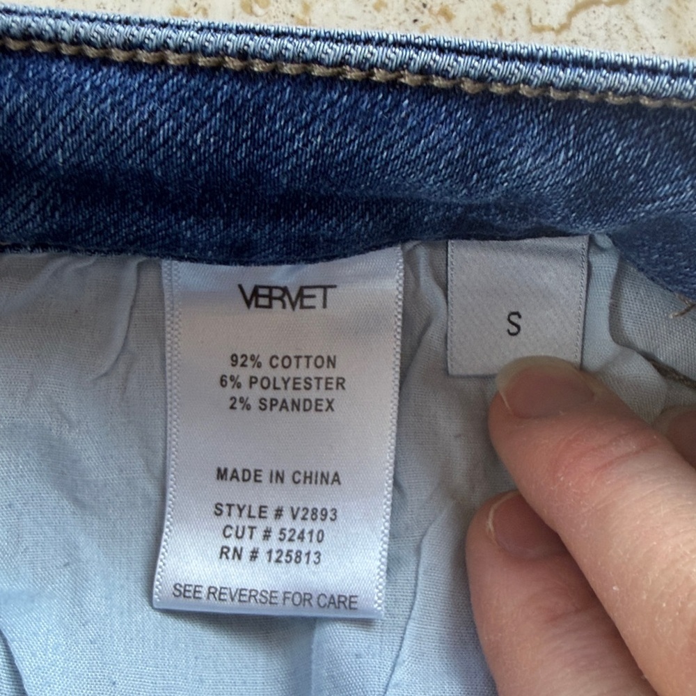 Vervet Altar D State denim jean shorts women’s size small - Picture 6 of 7